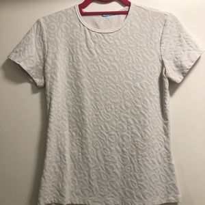 J. McLaughlin white Allie Tee